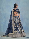 Navy Colour Sheilja By Mehvish Art Silk Designer Lehenga Choli Wholesale Online